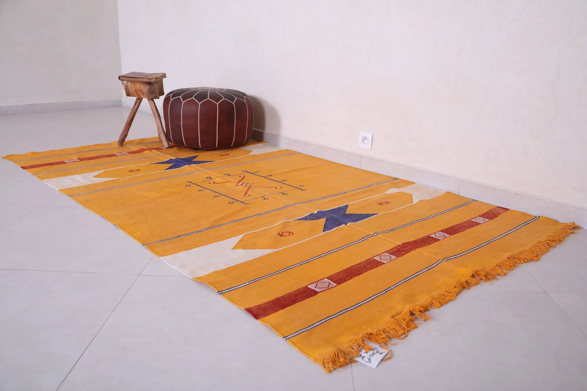 Moroccan Berber Kilim - Flat Woven Berber Rug - Custom Rug