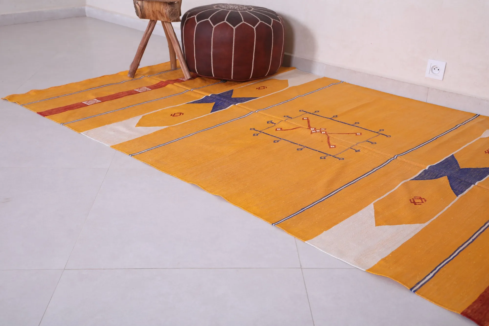 Moroccan Berber Kilim - Flat Woven Berber Rug - Custom Rug