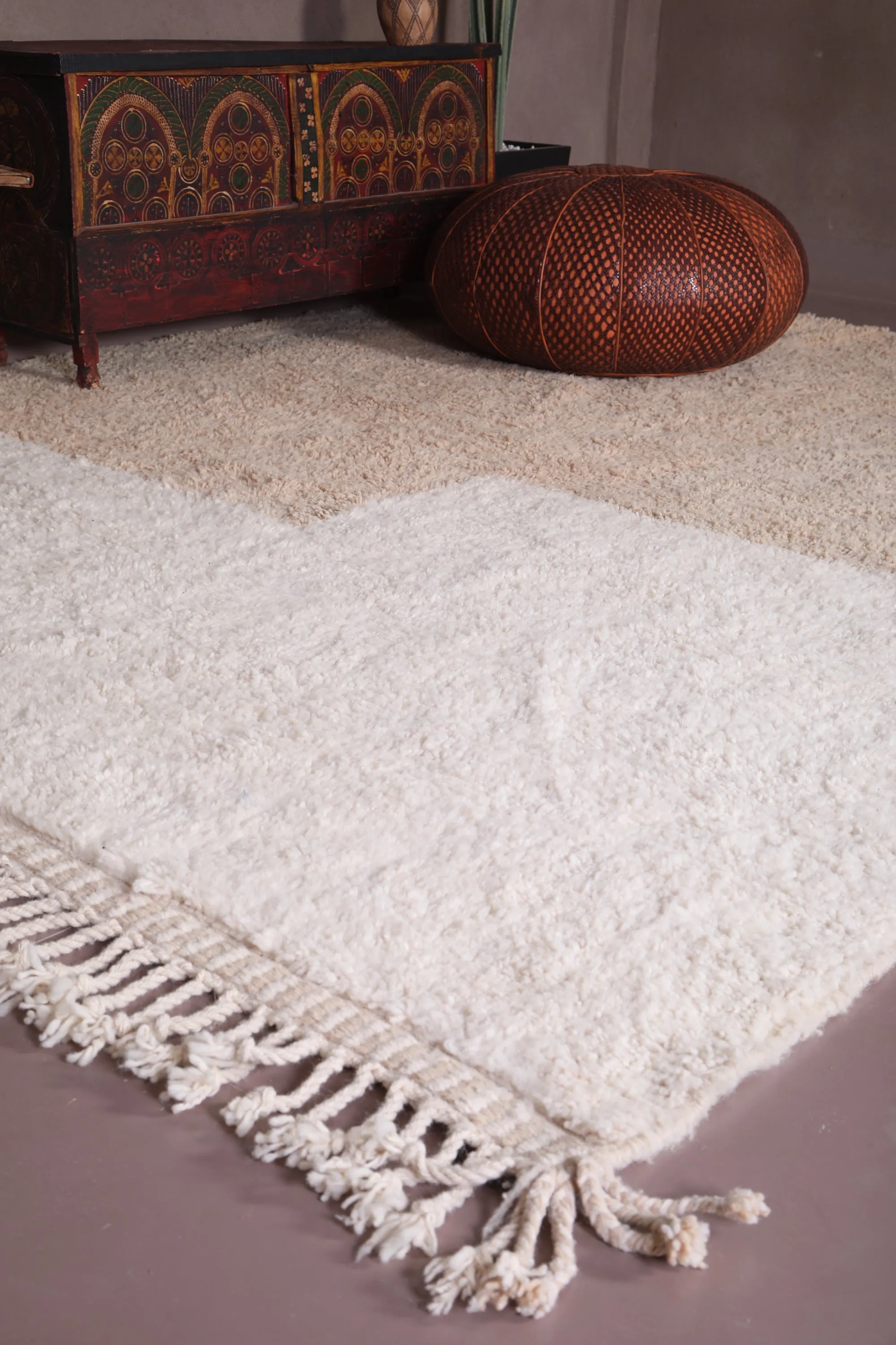 Moroccan Berber Rug - Handmade Beni Ourain Carpet - Custom Rug