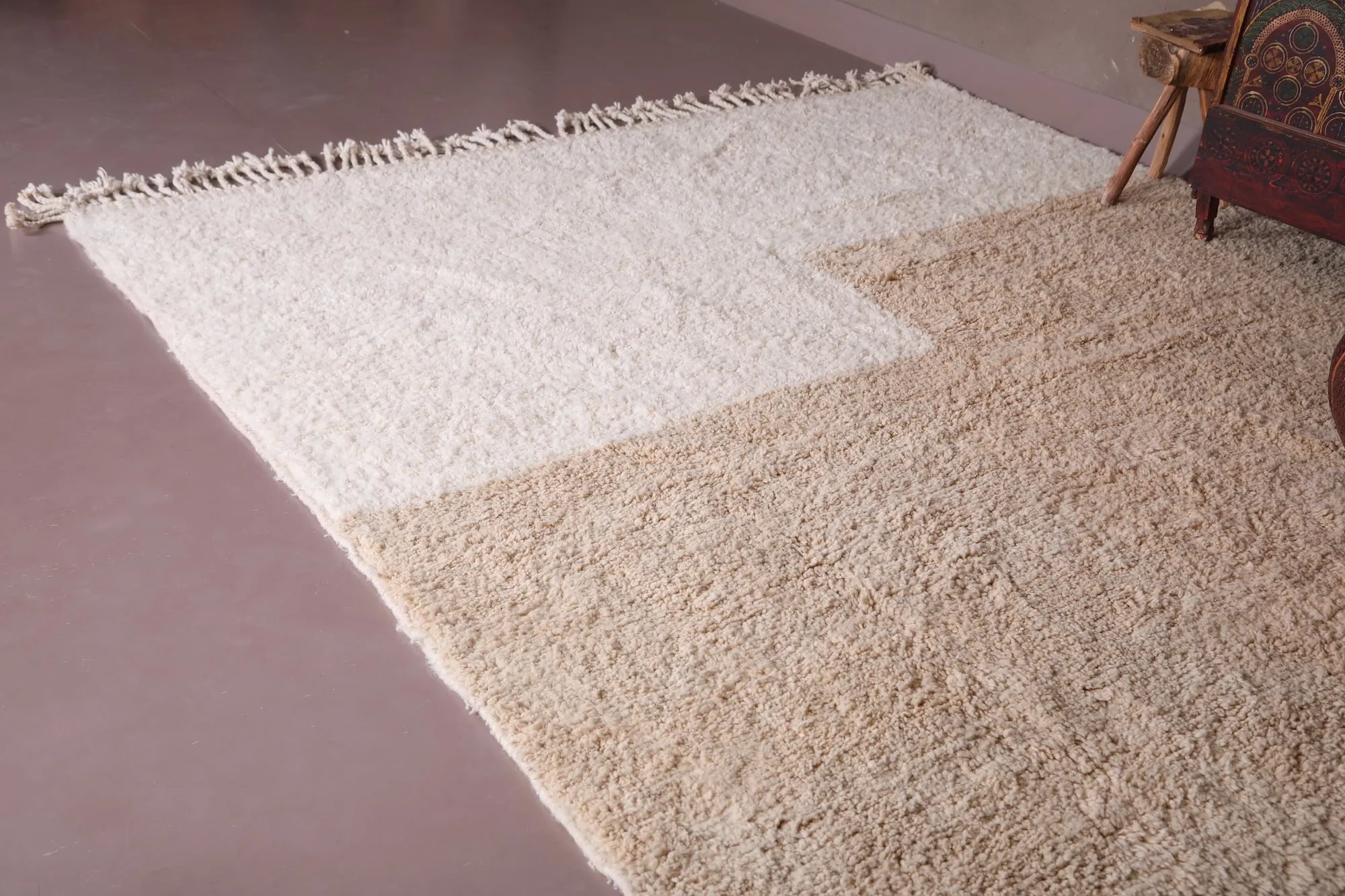 Moroccan Berber Rug - Handmade Beni Ourain Carpet - Custom Rug
