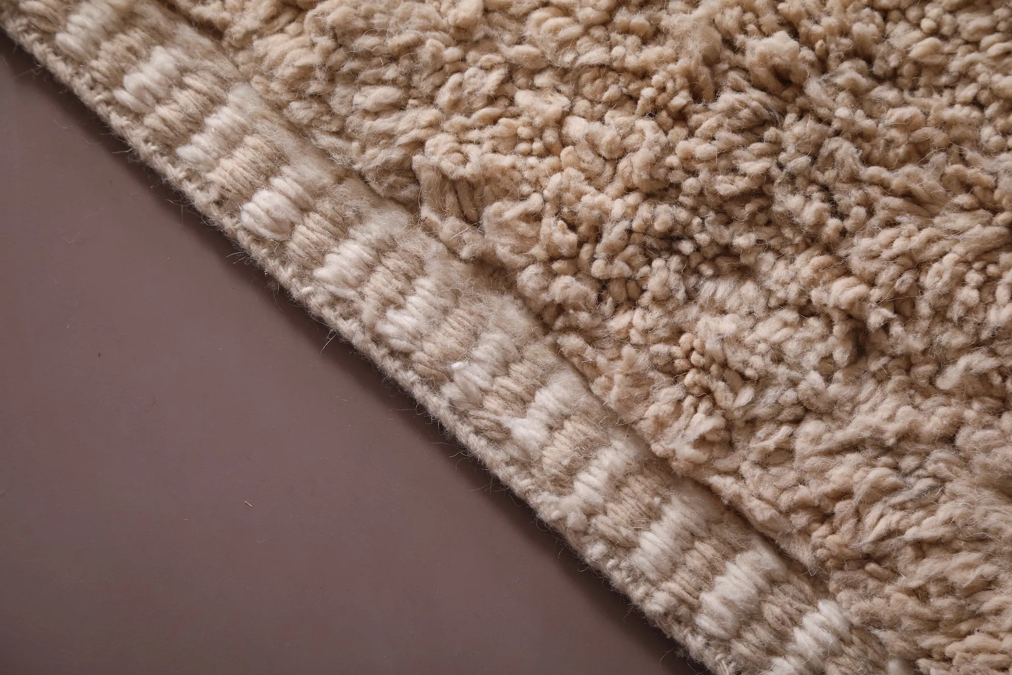 Moroccan Berber Rug - Handmade Beni Ourain Carpet - Custom Rug