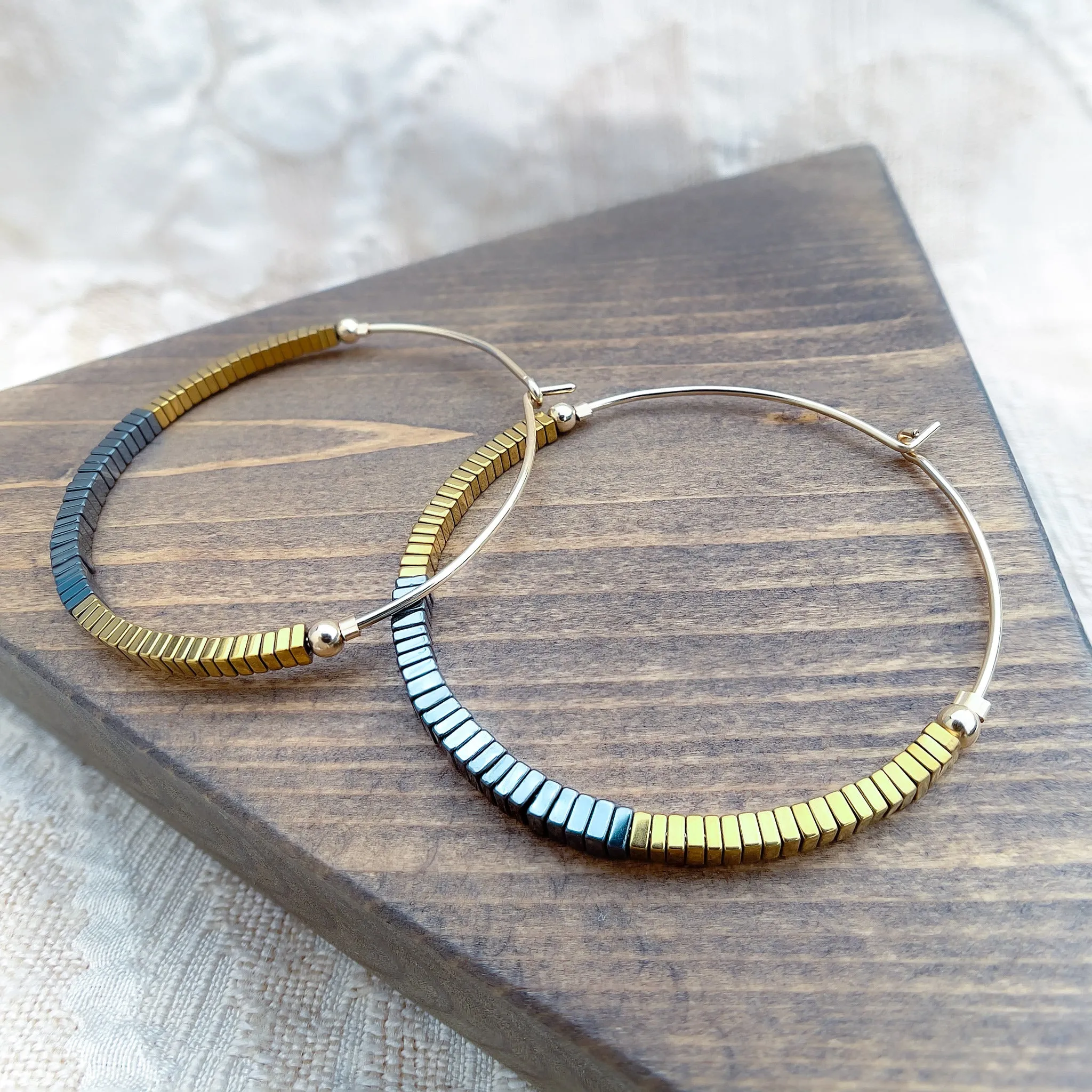 MOSAIC Bead Hoops