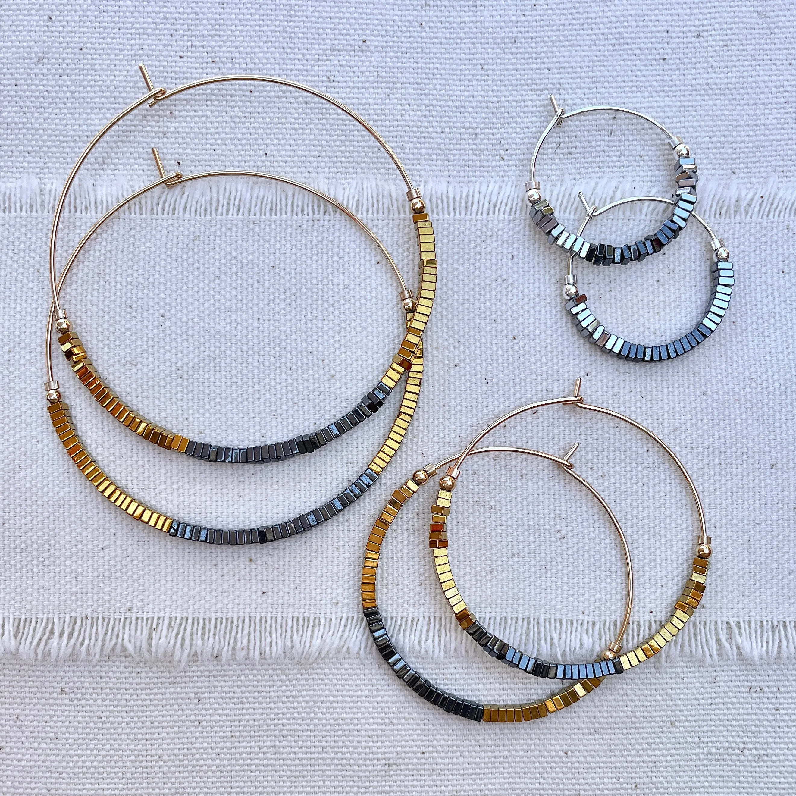 MOSAIC Bead Hoops