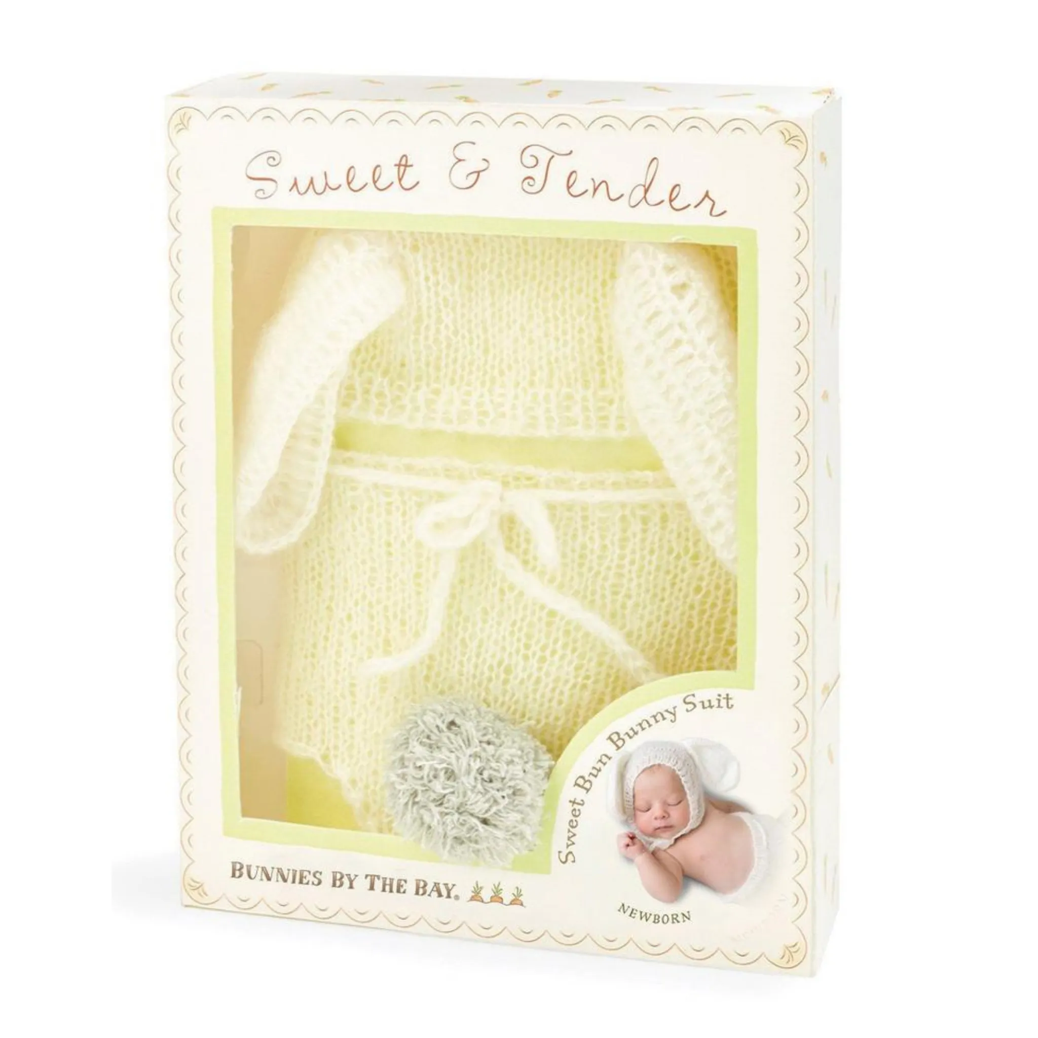 My First Photograph Gender Neutral  Newborn Sweet Bun Bun Outfit and Gifts Set