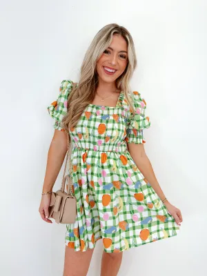 Naturally Sweet Fruit Print Mini Dress