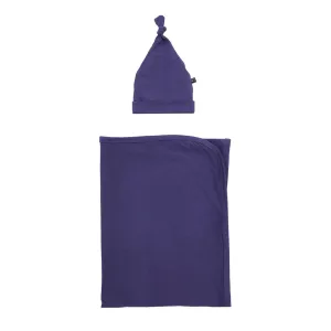 Navy Swaddle Beanie Set