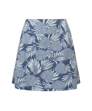 Neha Skort - Seaport Blue Bhodi Leaf