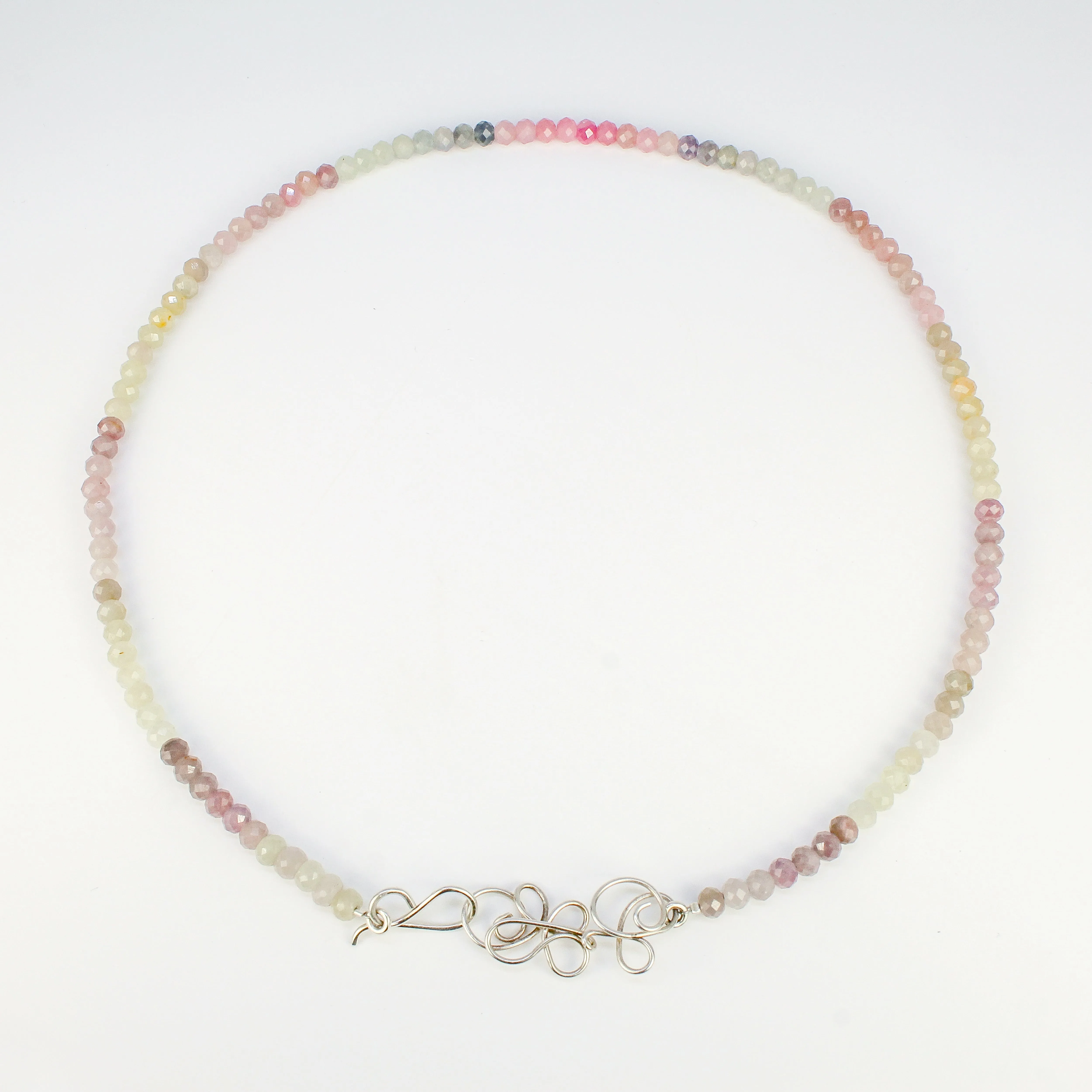 NEW! Faceted, Multicolor Sapphire Beaded Necklace by Rina Young