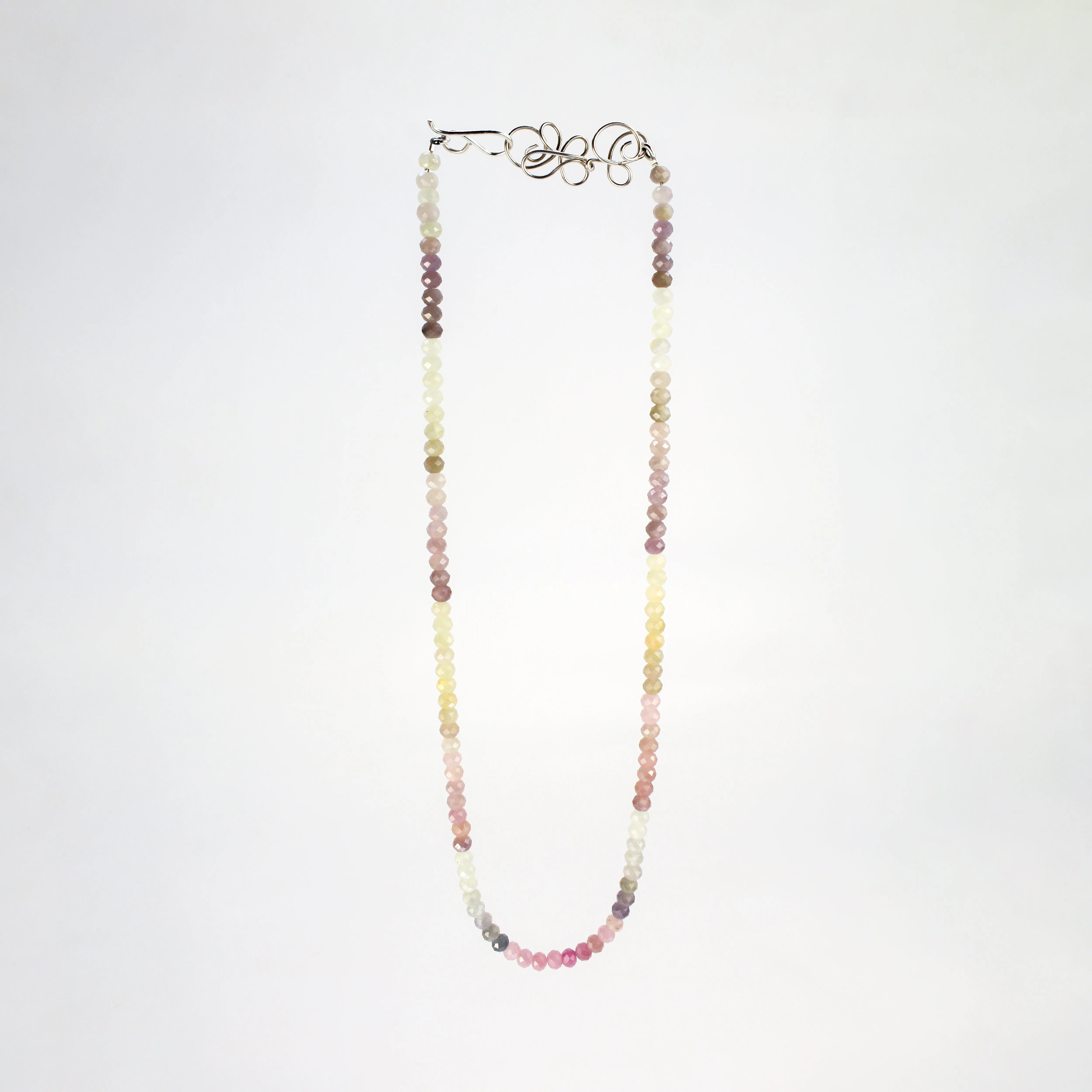 NEW! Faceted, Multicolor Sapphire Beaded Necklace by Rina Young