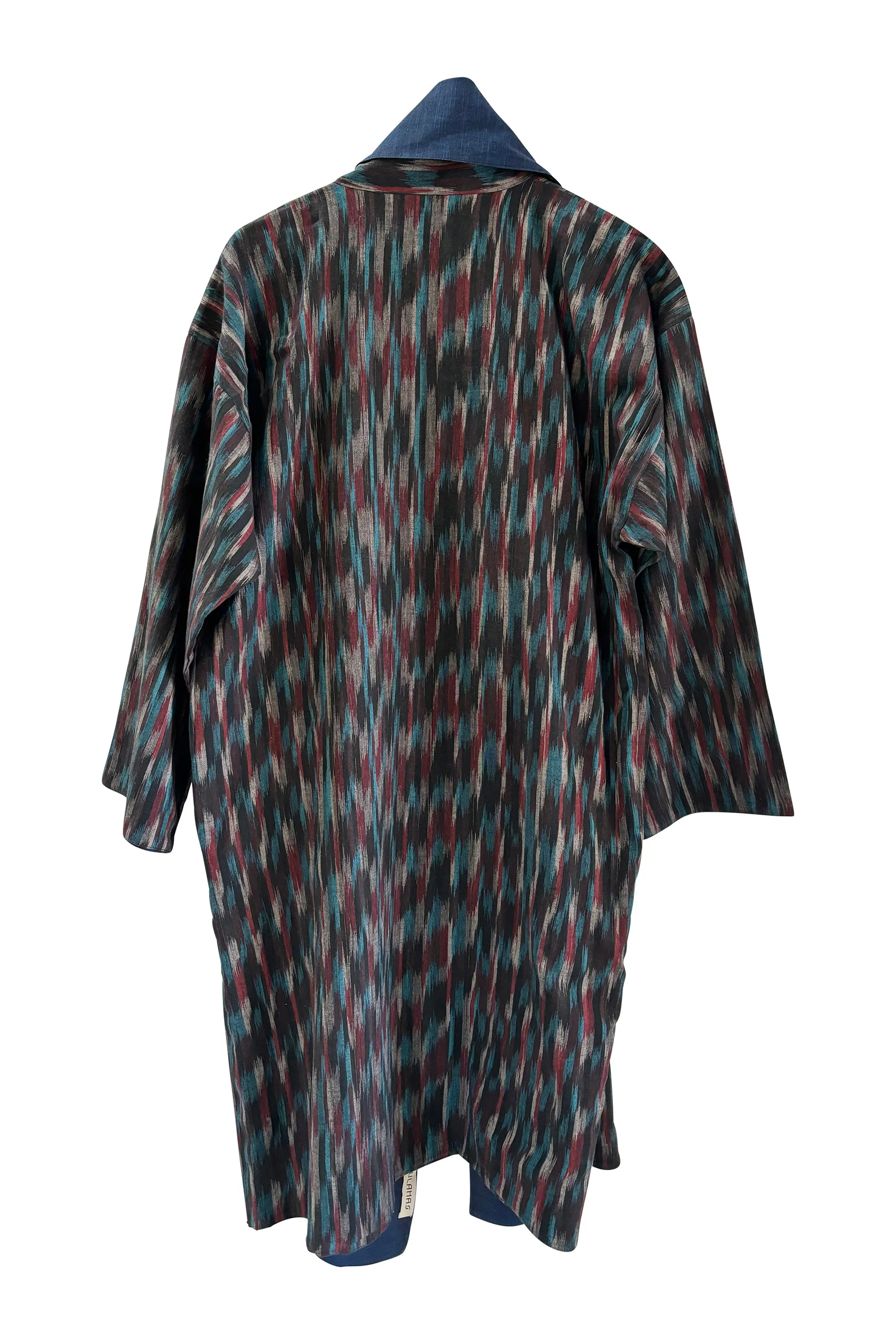 NEW! Reversible Cotton Coat Ikat No.06