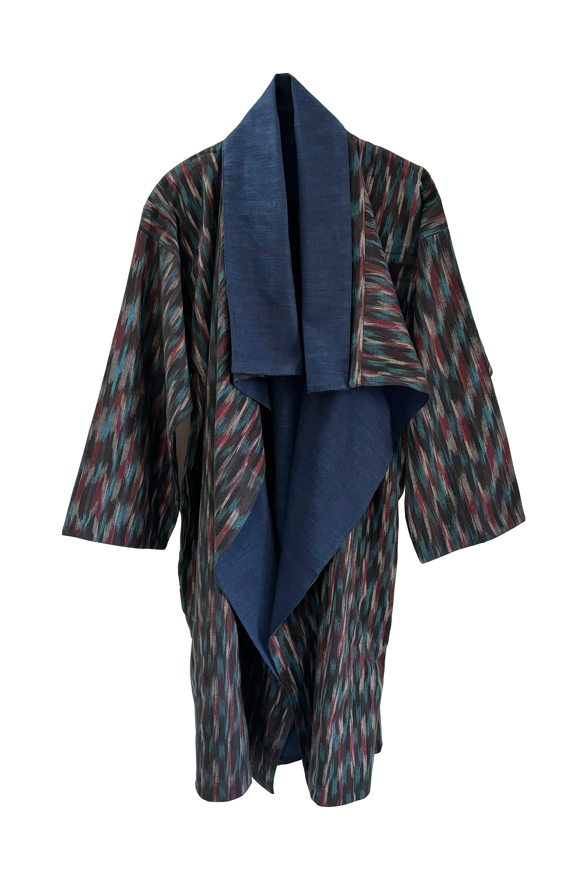 NEW! Reversible Cotton Coat Ikat No.06