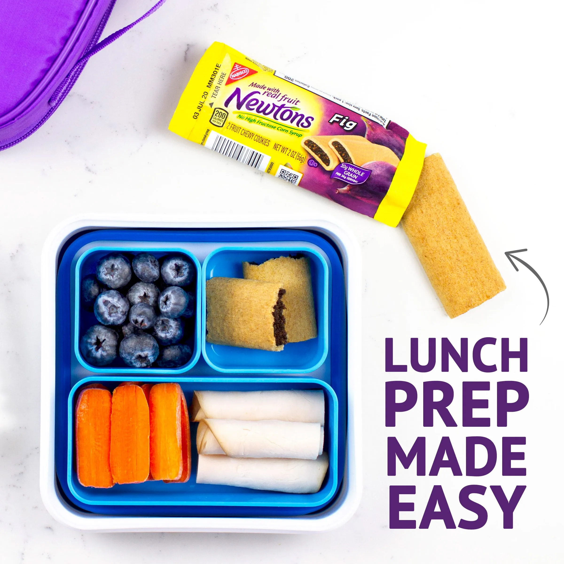 Newtons Soft & Fruit Chewy Fig Cookies, School Snacks, 12 Snack Packs (2 Cookies