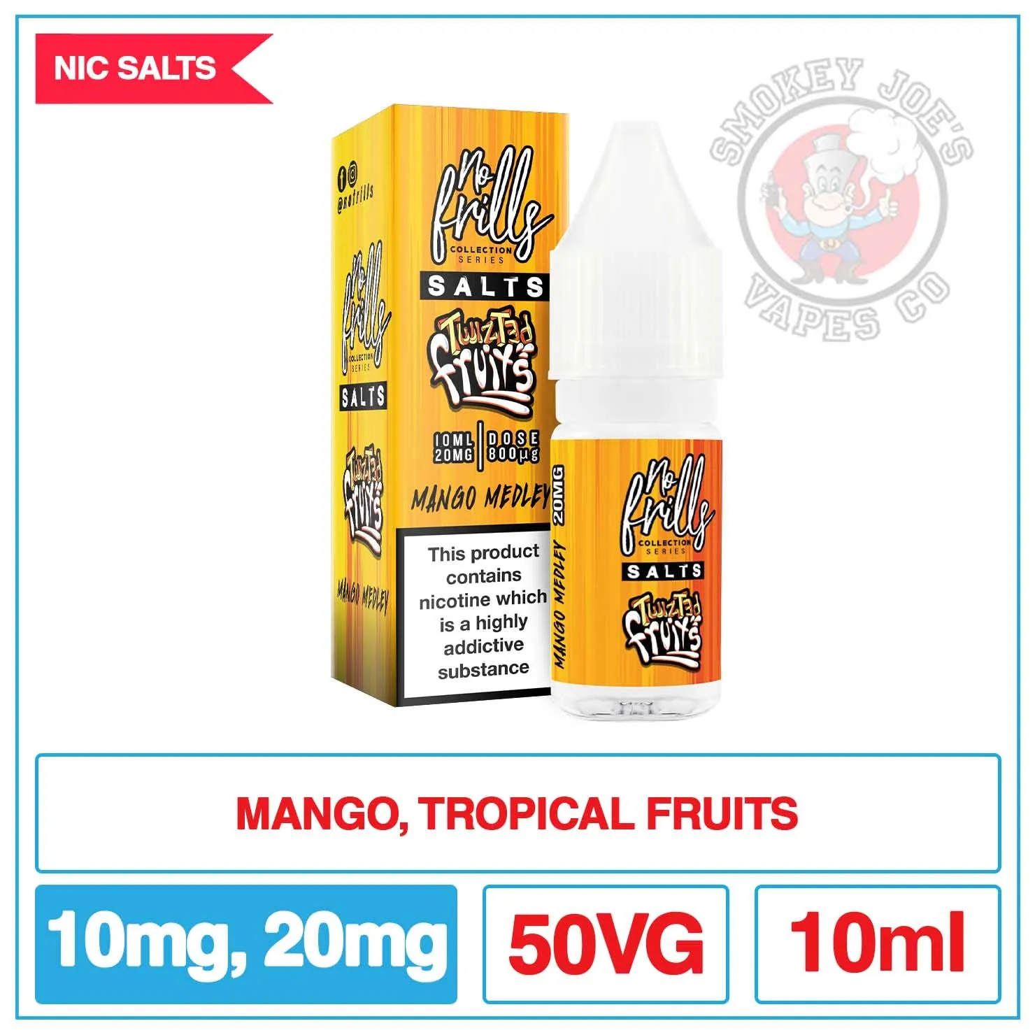No Frills Salts - Twisted Fruits - Mango Medley