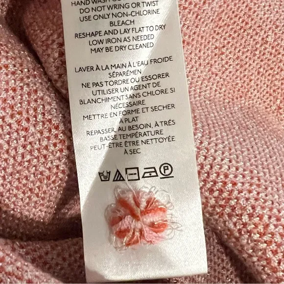 NWT Anthropologie Balloon Sleeve Baggy Sweater Pearl Iridescent XS Soft Thick
