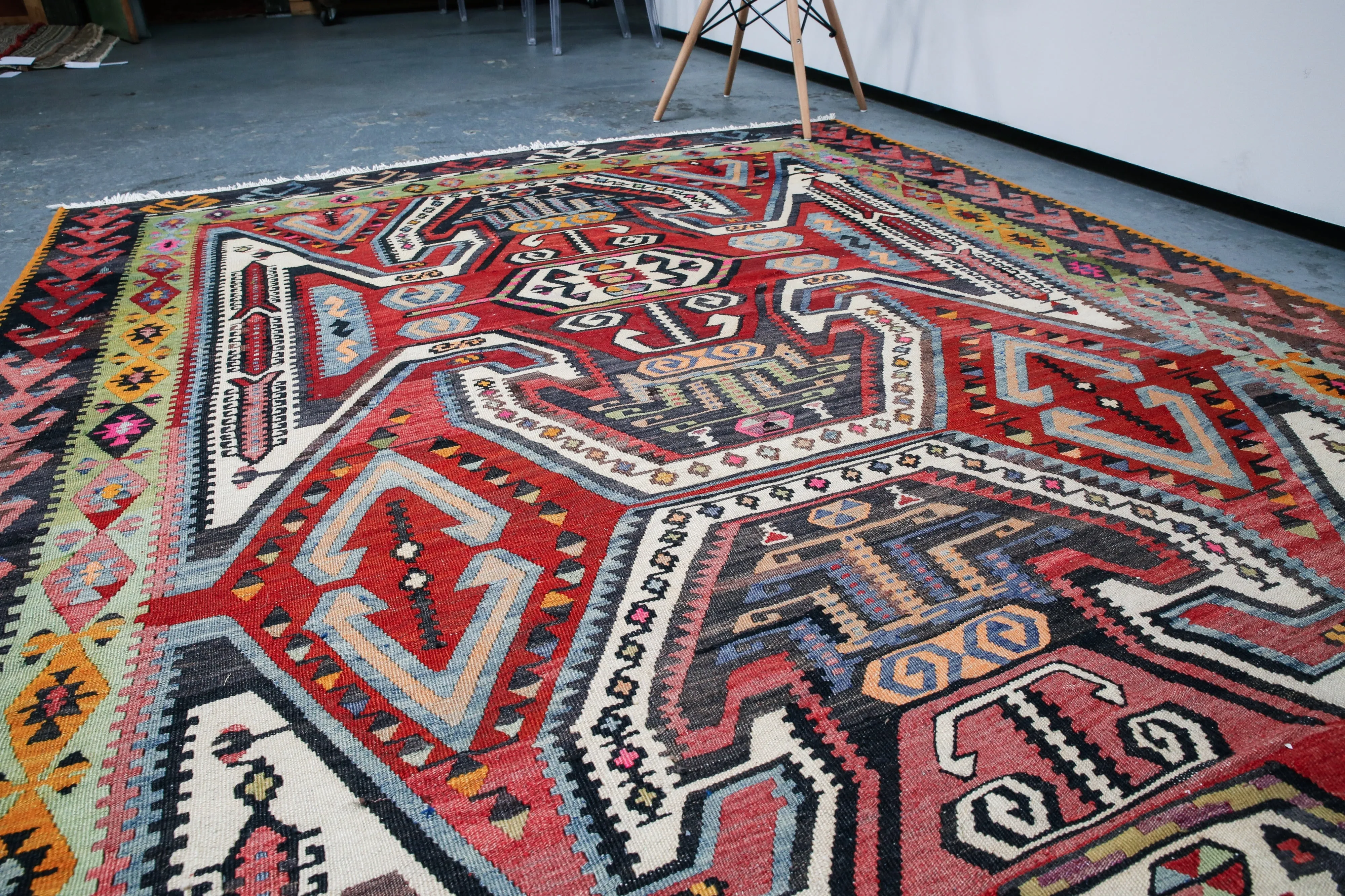 Old Corum Kocboynuzlu Kilim Rug
