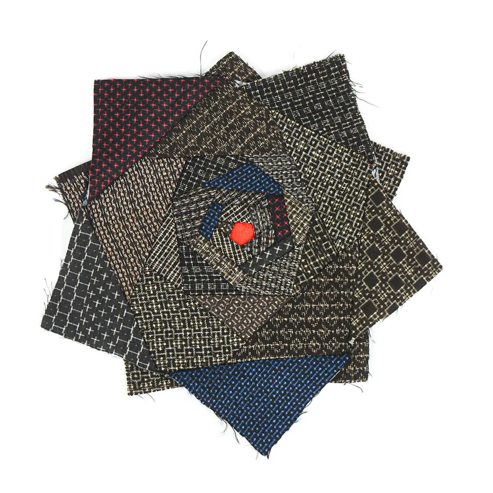 Oshima Tsumugi Silk Quilt Block
