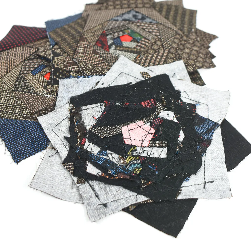 Oshima Tsumugi Silk Quilt Block