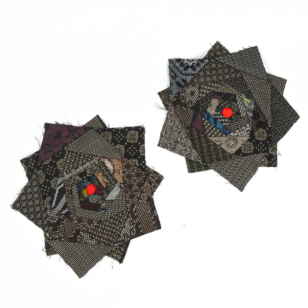 Oshima Tsumugi Silk Quilt Block