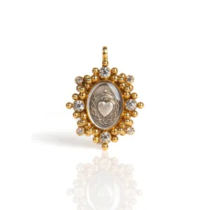 Oval Cloister Sacred Heart Medallion