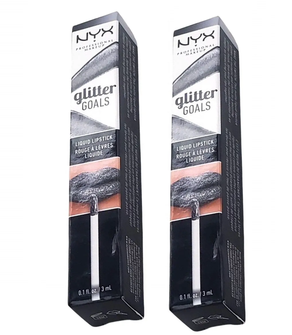 Pack of 2 NYX Glitter Goals Liquid Lipstick, Alienated GGLS08