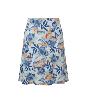 Padma Pull On Skirt - Seaport Blue Peacock