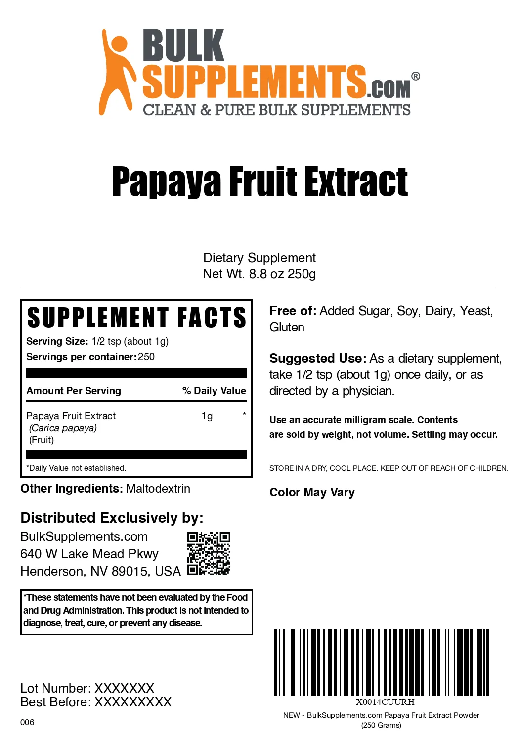 Papaya Fruit Extract Powder