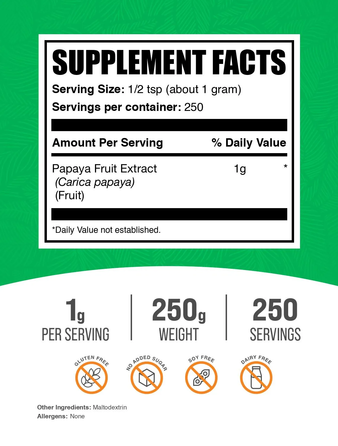 Papaya Fruit Extract Powder