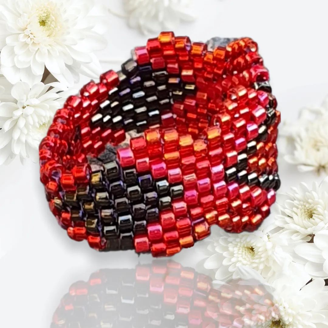 Pattern - Bague COULEUR COQUELICOT