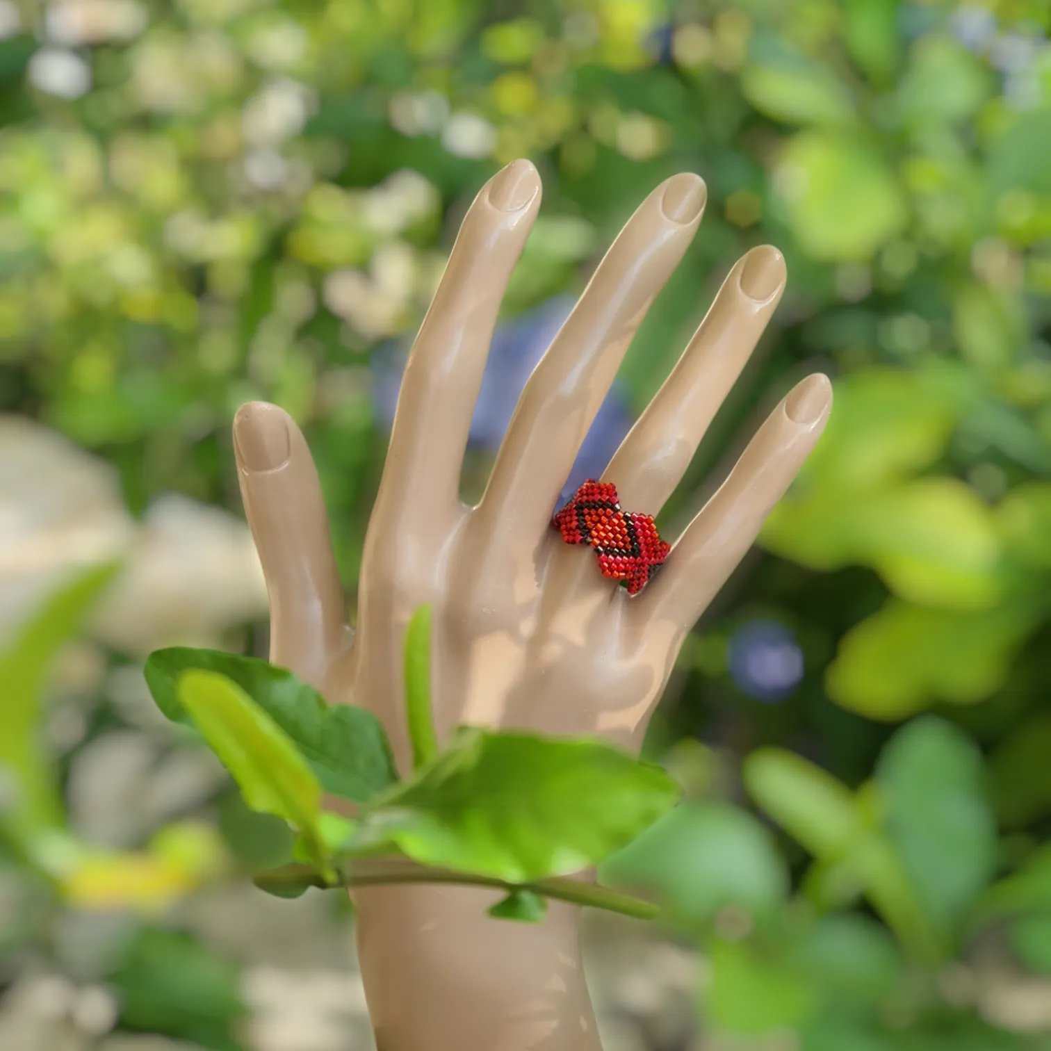 Pattern - Bague COULEUR COQUELICOT