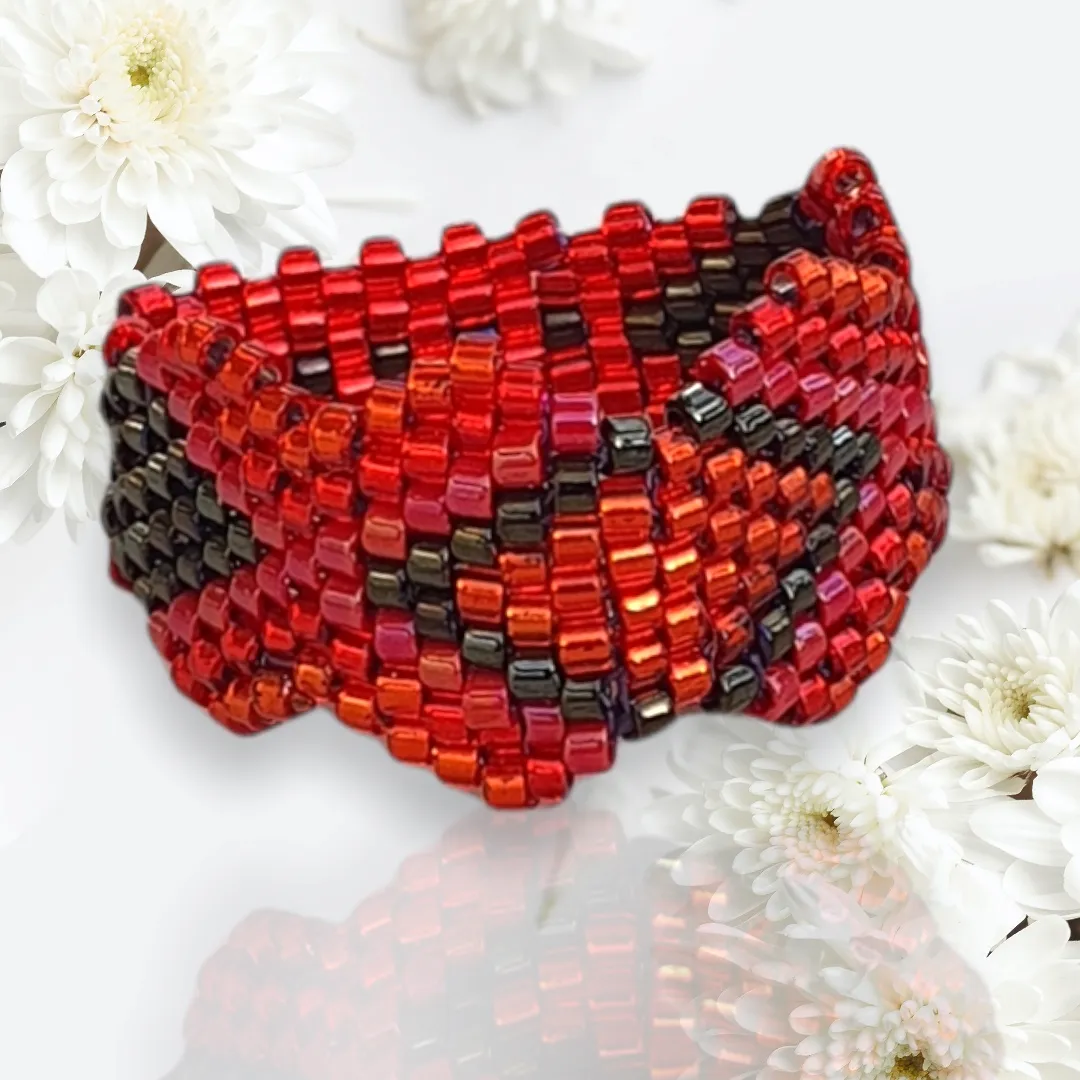 Pattern - Bague COULEUR COQUELICOT