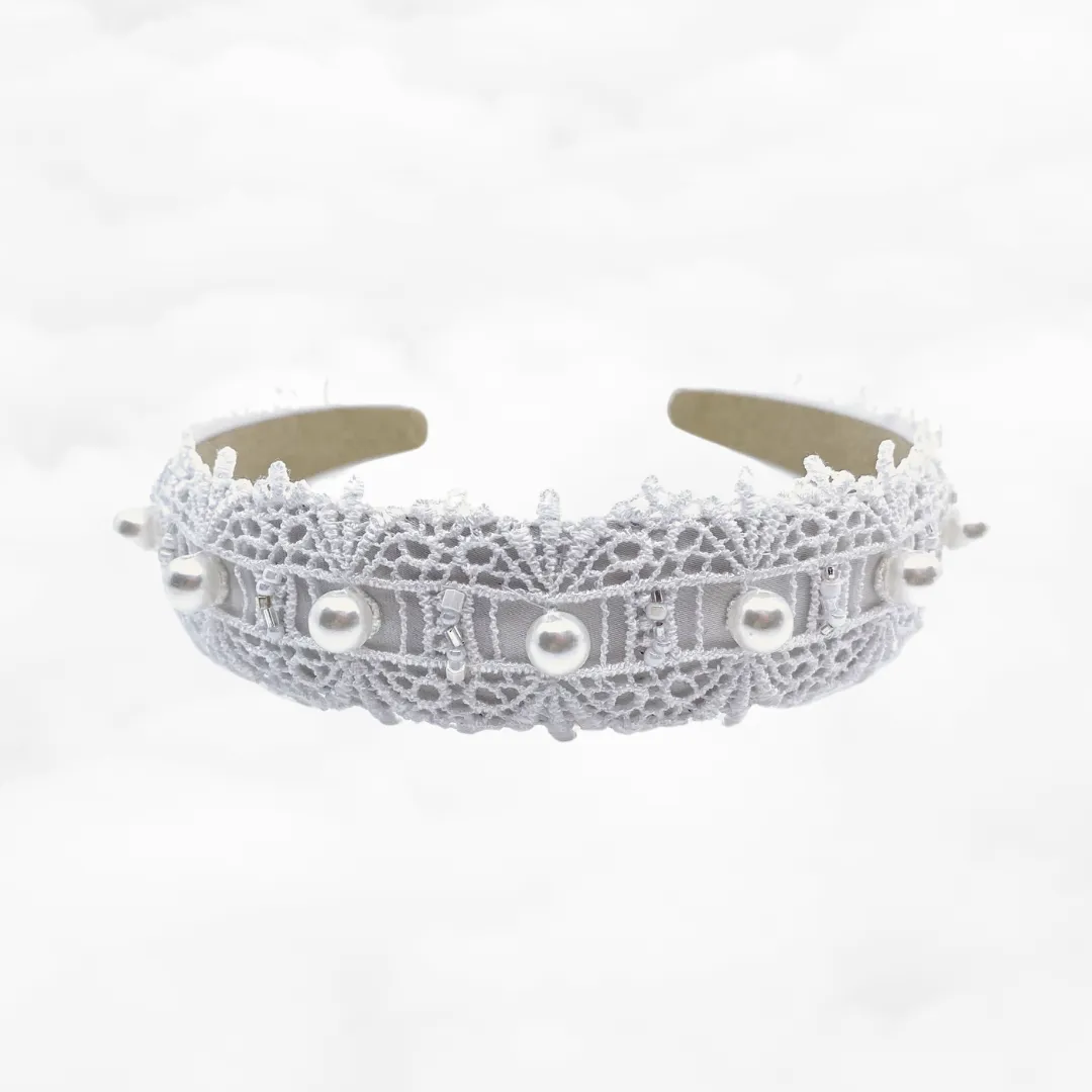 Pearl Crown Bridal Headband