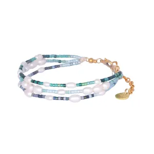 Pearly Trio adjustable bracelet