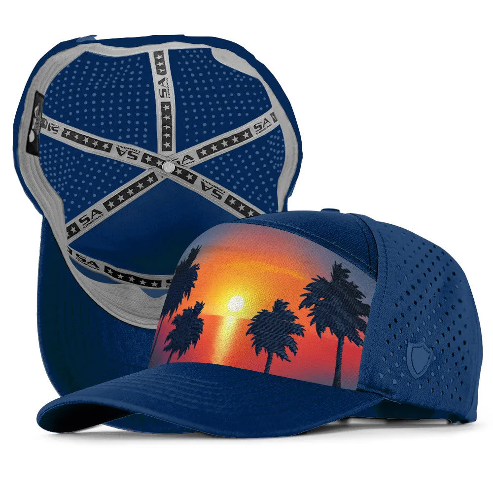 Performance Snapback | Sunset Citrus | Dark Blue PreOrder