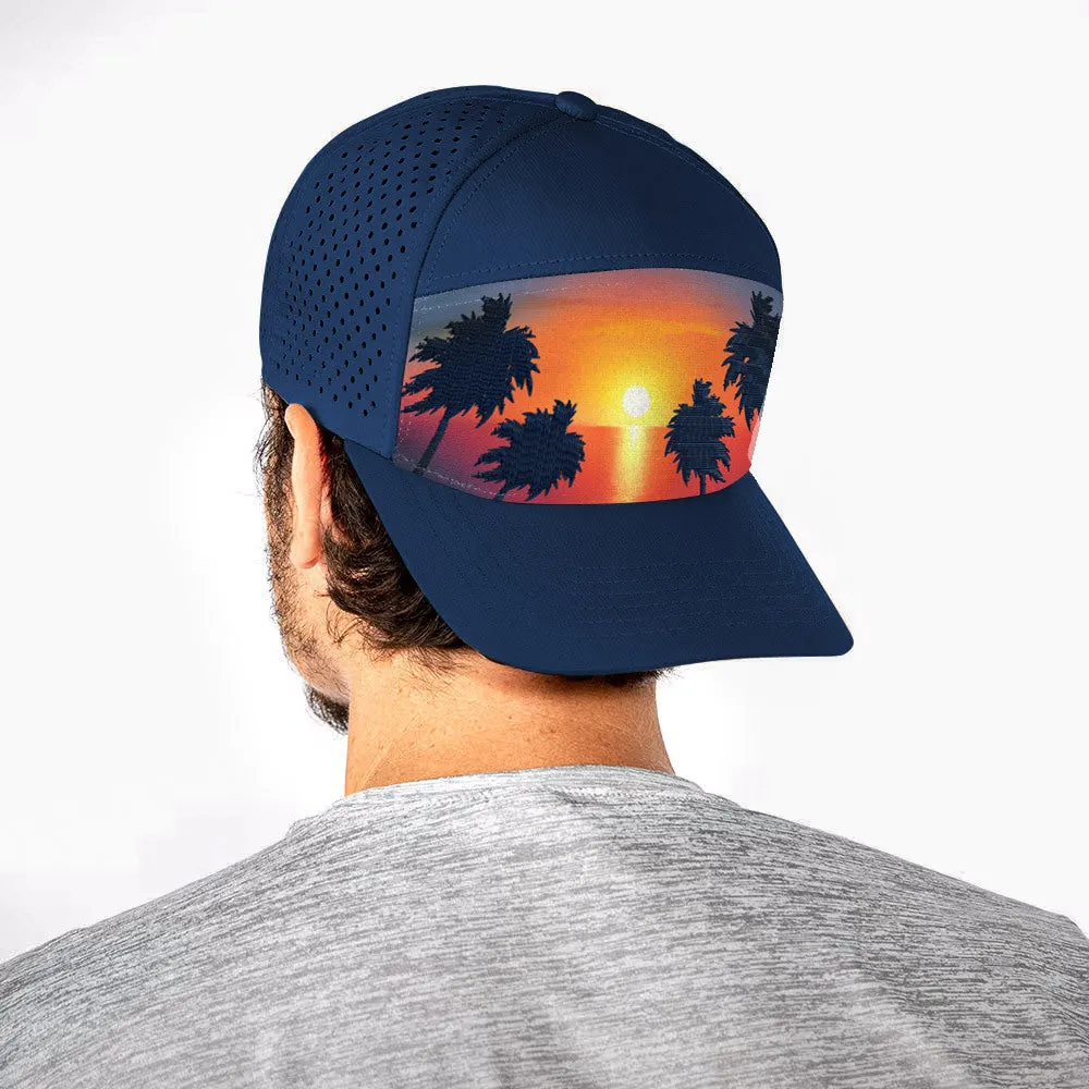 Performance Snapback | Sunset Citrus | Dark Blue PreOrder