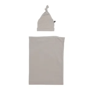 Pewter Swaddle Beanie Set