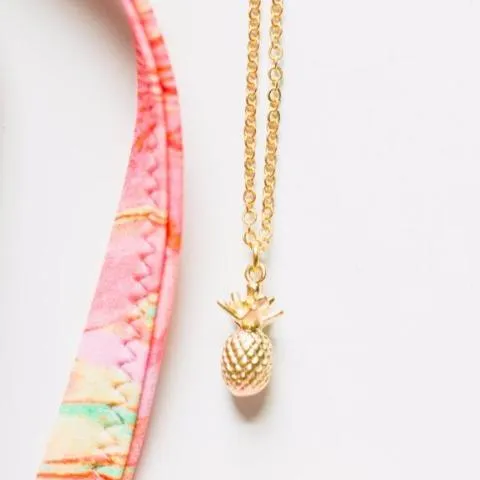 Pineapple Charm Necklace