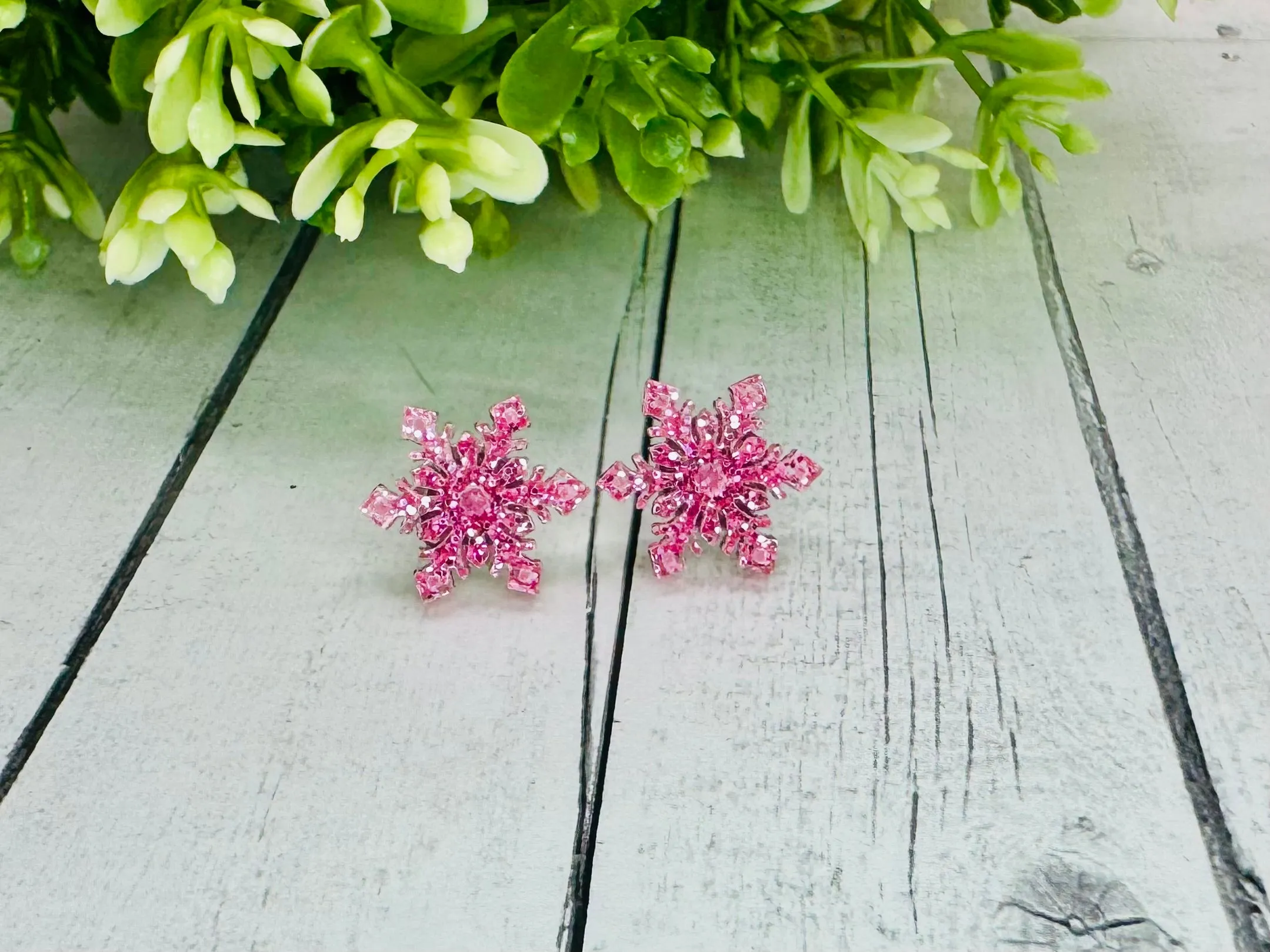 Pink Snowflakes