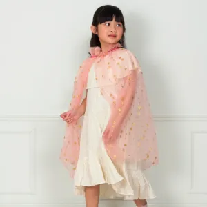 Pink Tulle Star Cape