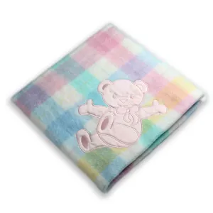 Plaid Orlon Baby Blanket