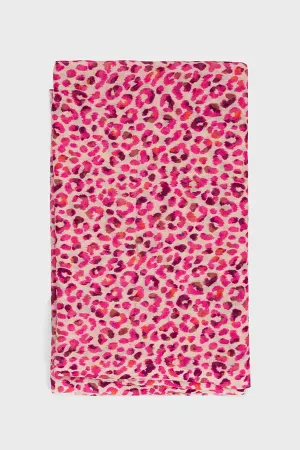 POLLY LEOPARD PRINT SCARF