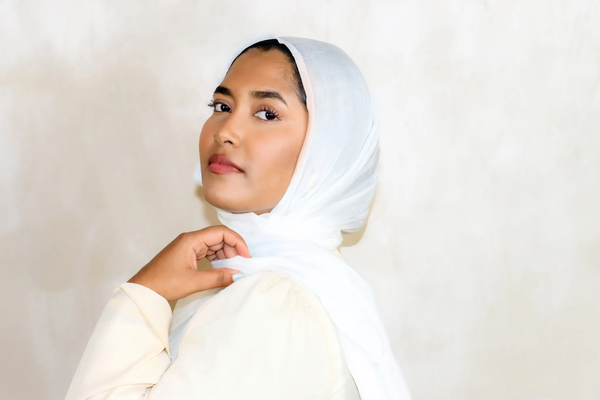 Premium Modal White Hijab