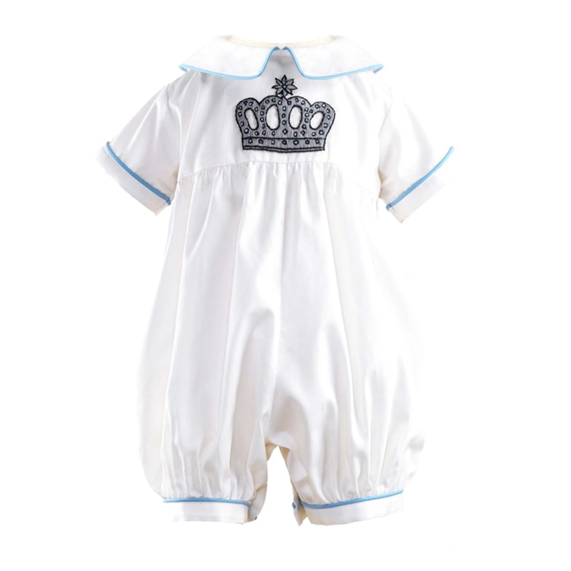 Prince Crown Embroidered babysuit