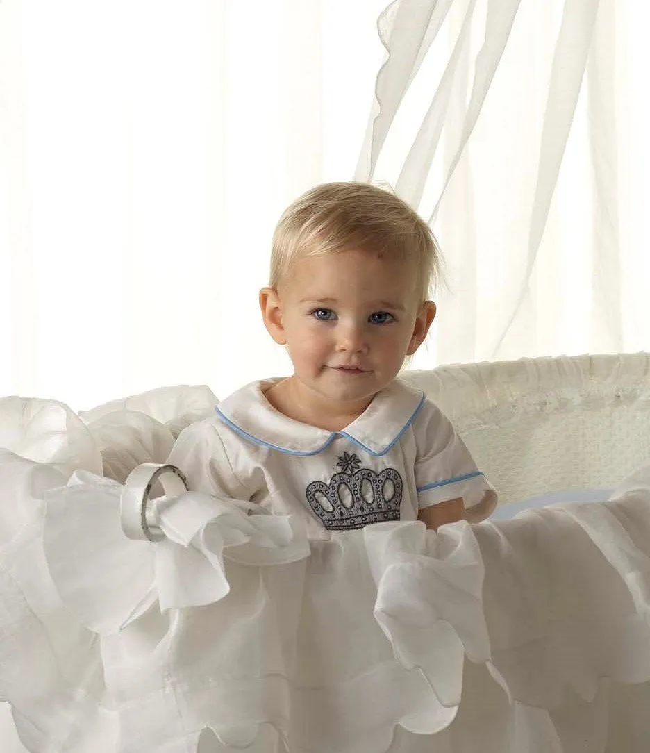 Prince Crown Embroidered babysuit