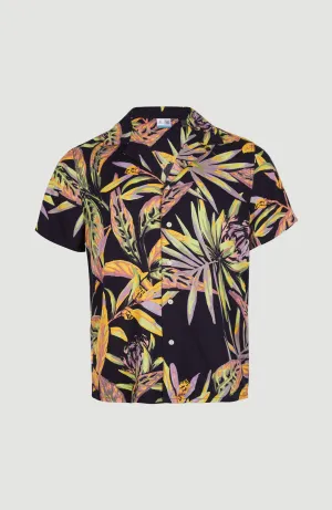 Print-Shirt | Black Tropical Flower