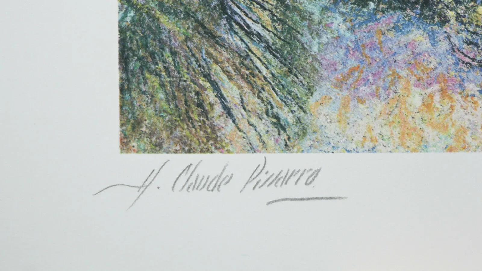 "La Palme du Jardin Catherina a Cannes" By H Claude Pissarro Signed Silkscreen