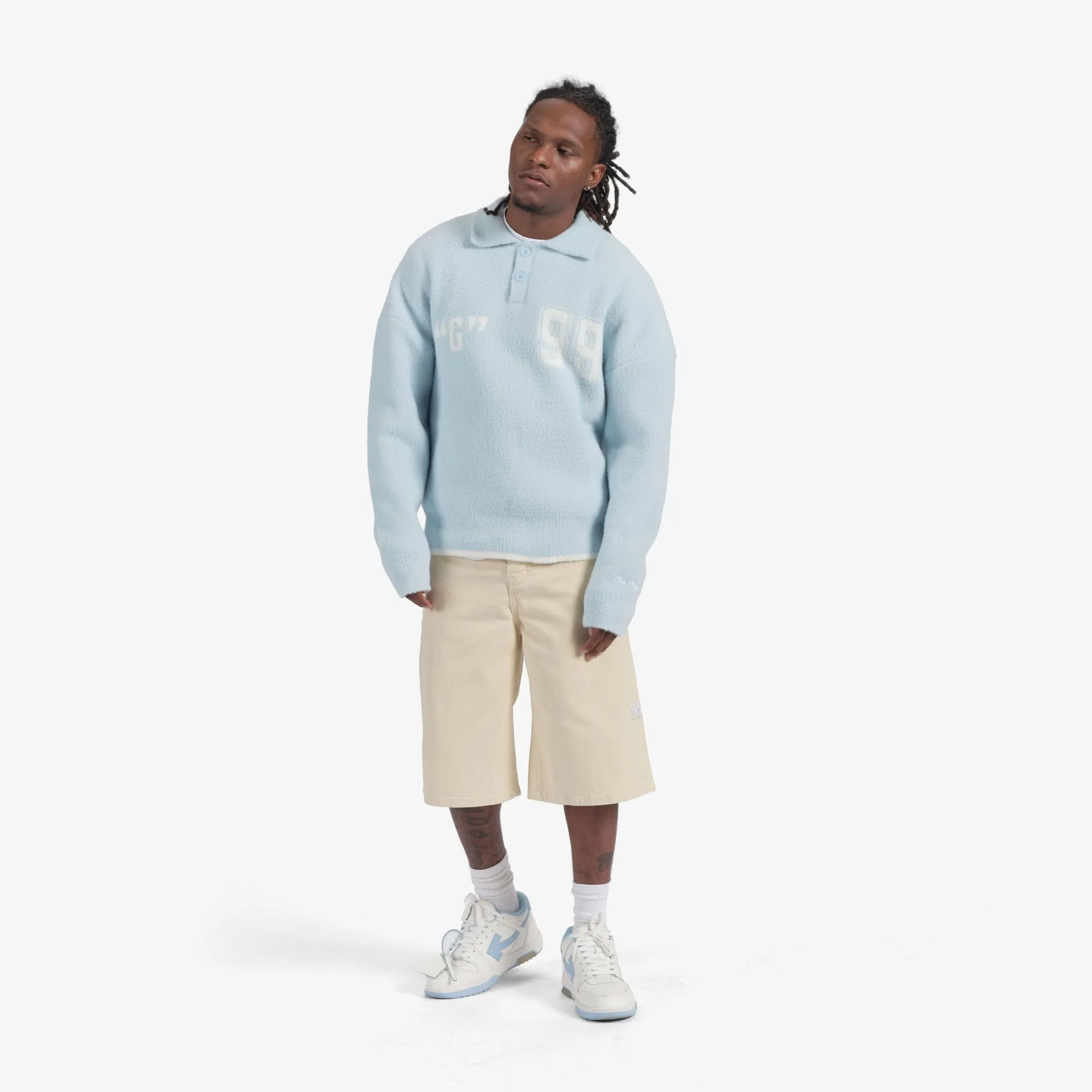 "M.O.B." Mohair Sweater (light sky blue)