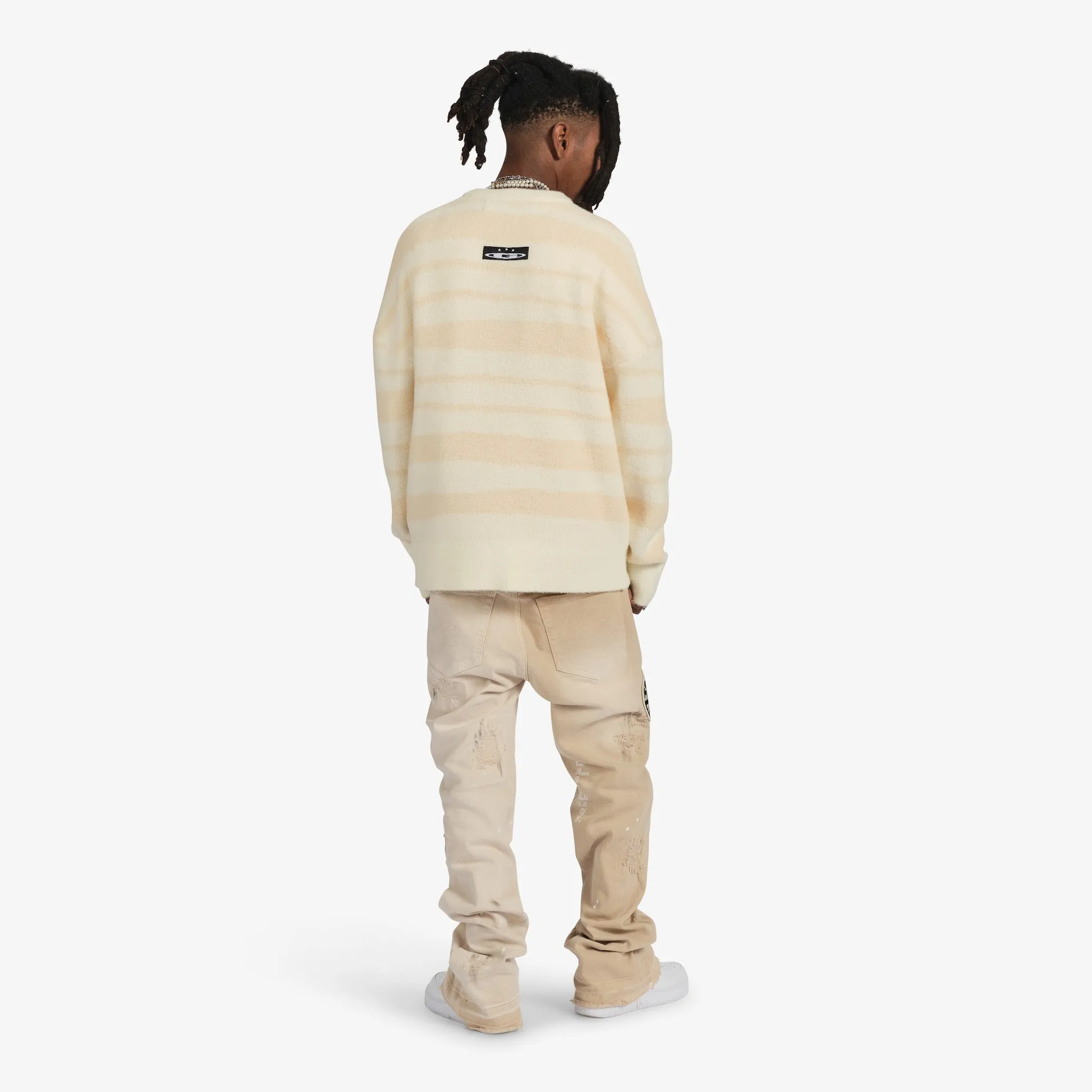 "Neve" Mohair Sweater (ivory/pearl)