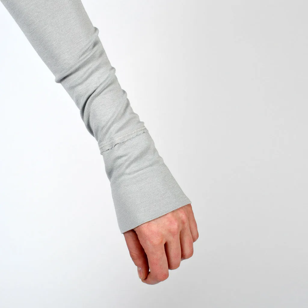 raw edge modern long sleeve
