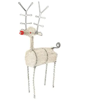 Reindeer Of Beaded Wire