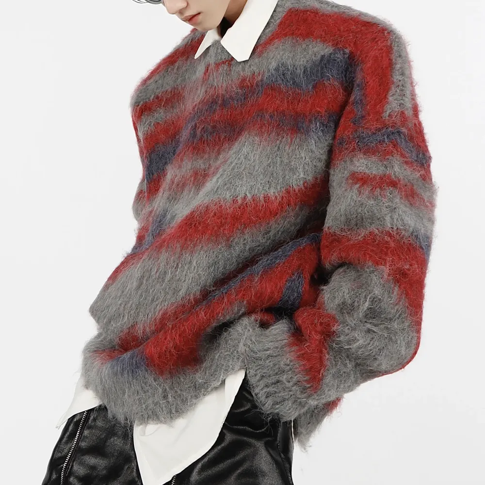 Retro Soft And Waxy Mohair Sweater